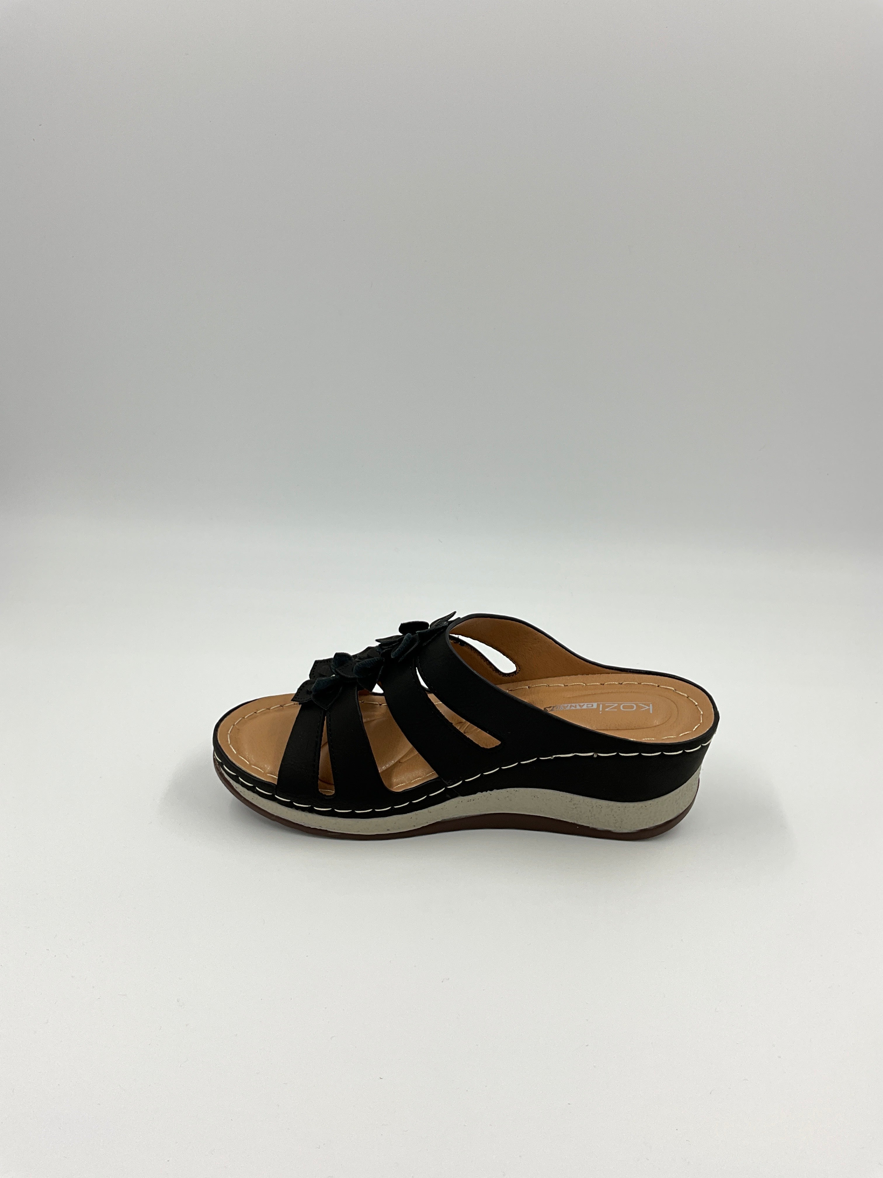 Kozi Canada YQ6003 Brown/Black Sandals