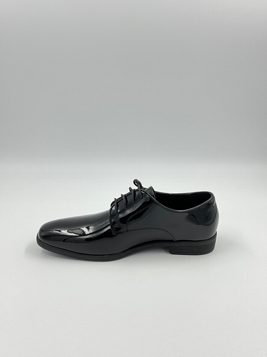 Vangelo TUX12 Black Patent Tuxedo Shoes