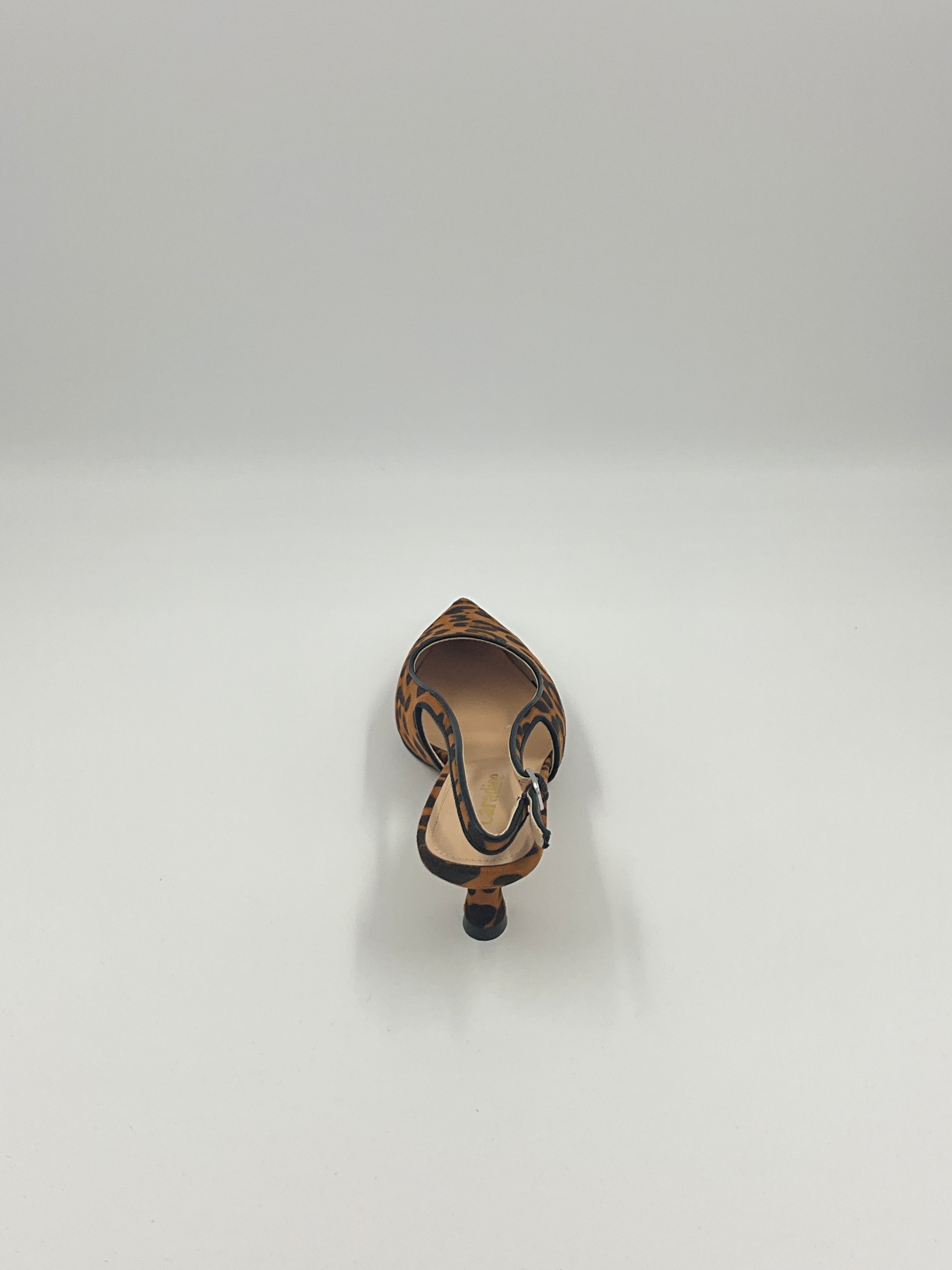 Leopard/Brown/Black Suede Sling