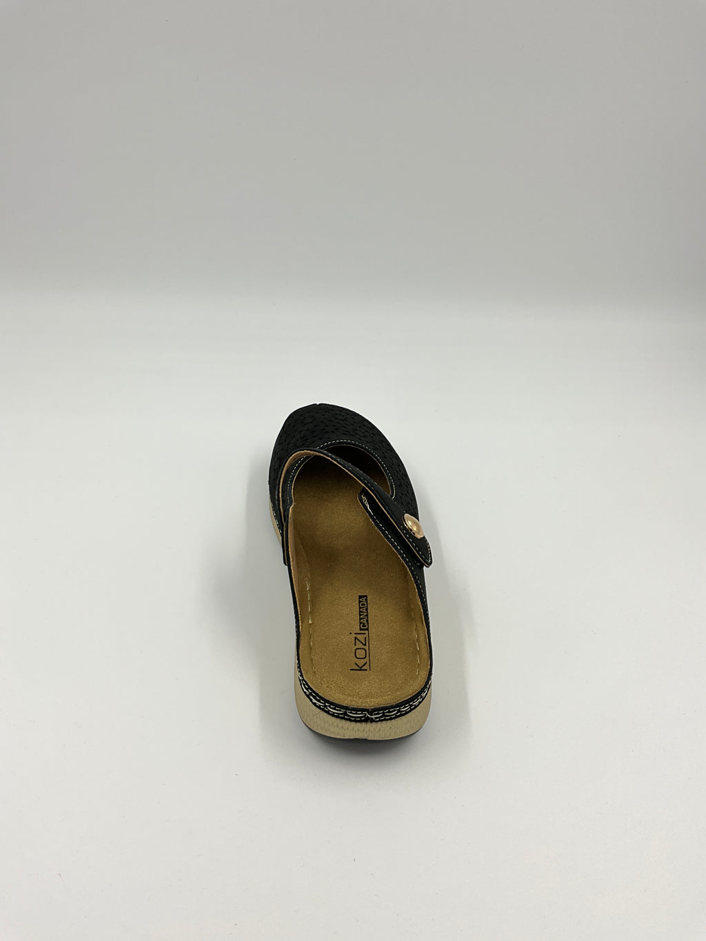 Kozi Canada YQ6004 Coffee/Black Sandals