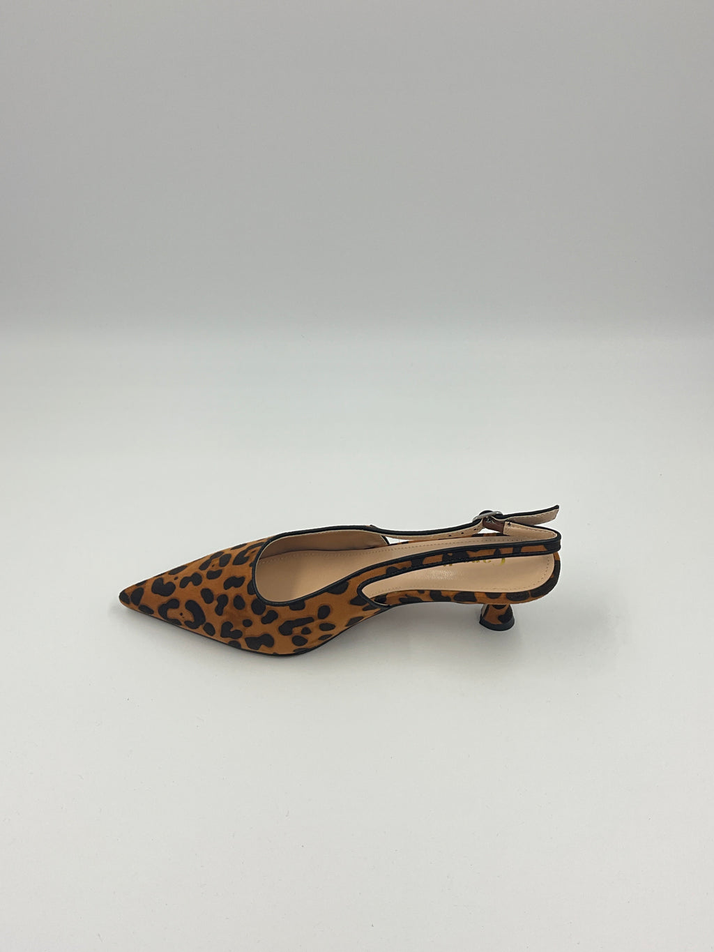 Leopard/Brown/Black Suede Sling