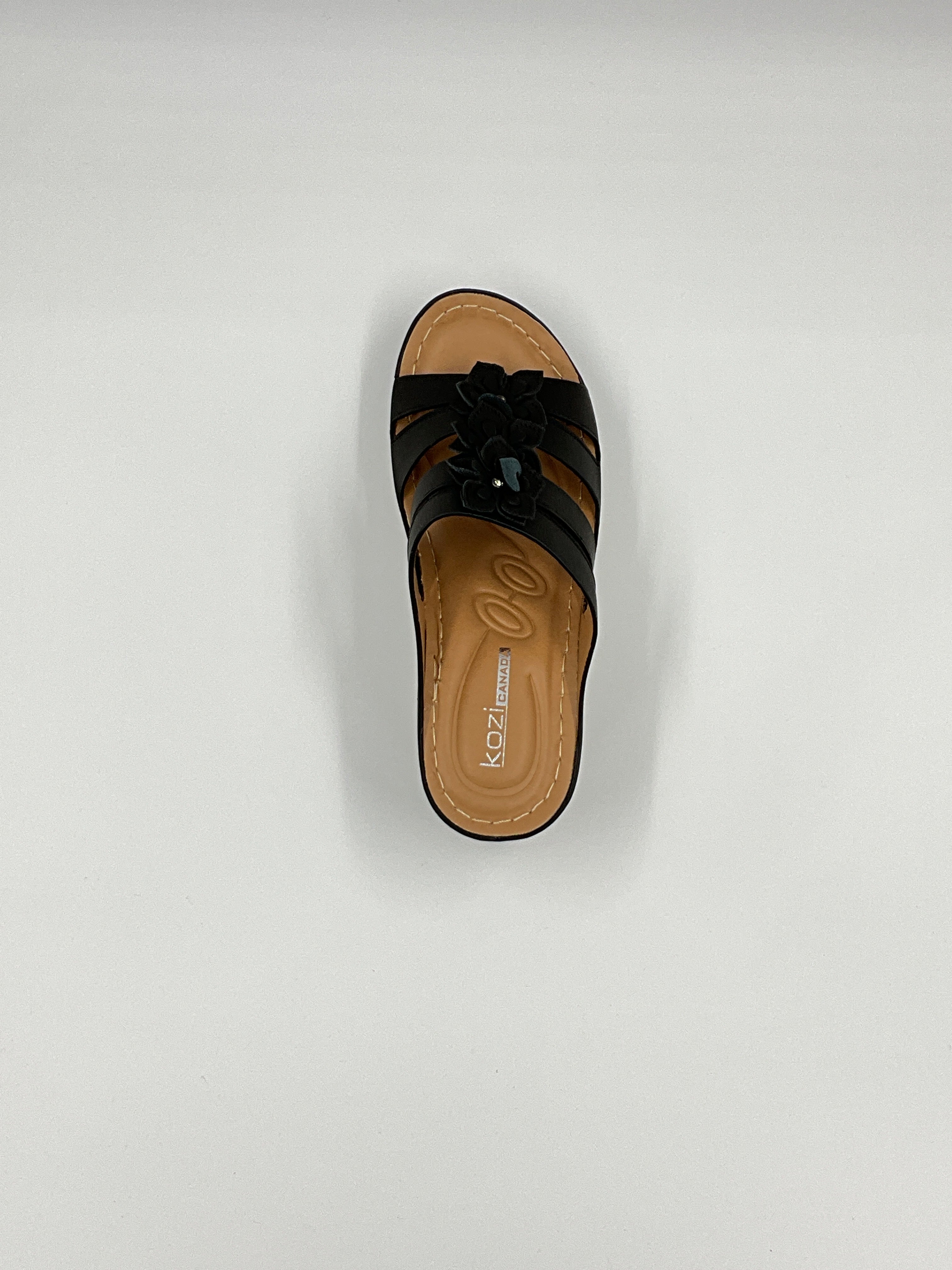Kozi Canada YQ6003 Brown/Black Sandals