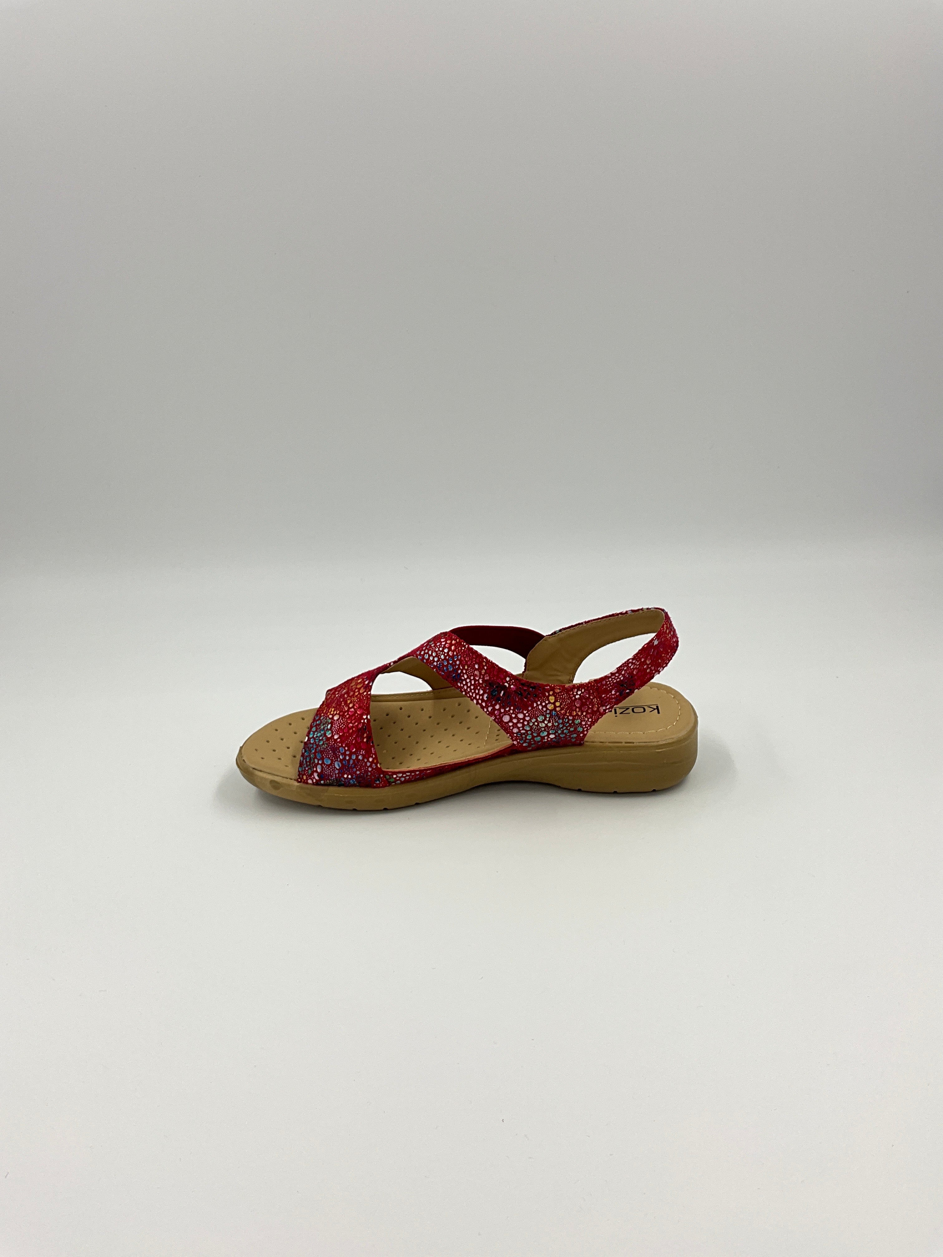 Kozi Canada OY3132 White/Red/Navy/Black Sandals