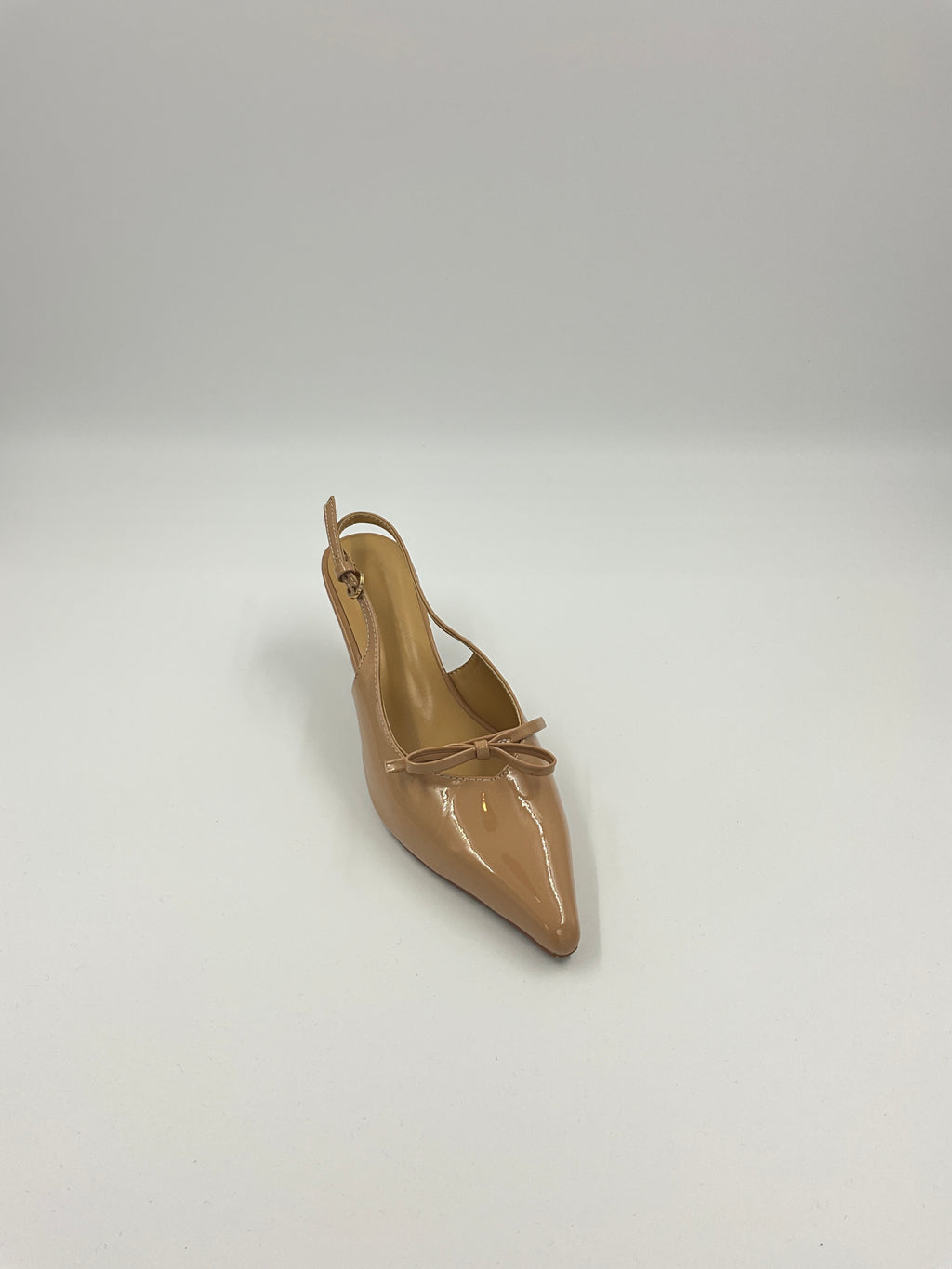 Red/Beige/Black Patent Sling