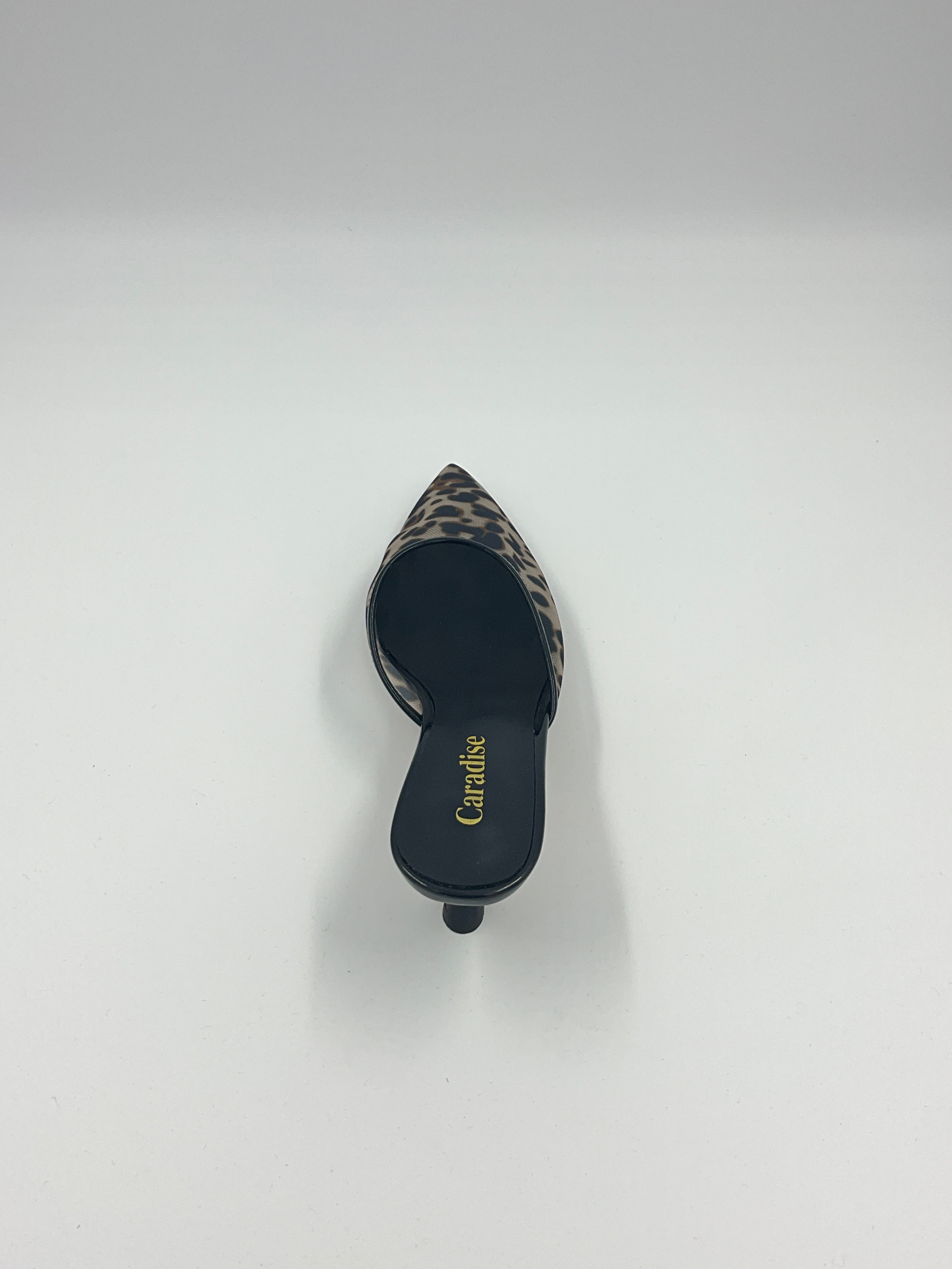 Leopard/Beige/Black Mesh Sandals