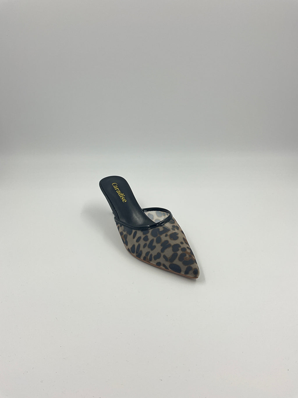 Leopard/Beige/Black Mesh Sandals