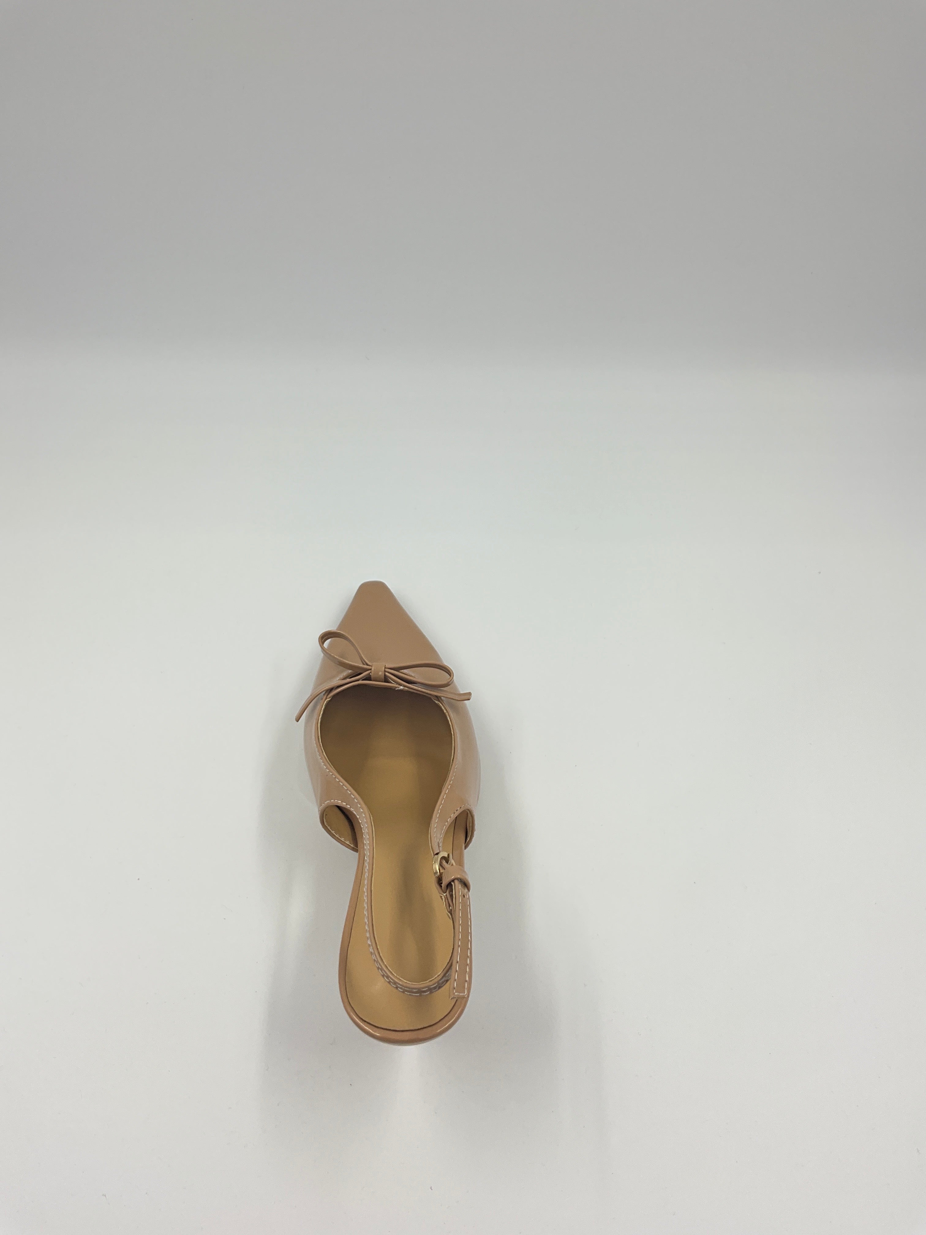 Red/Beige/Black Patent Sling