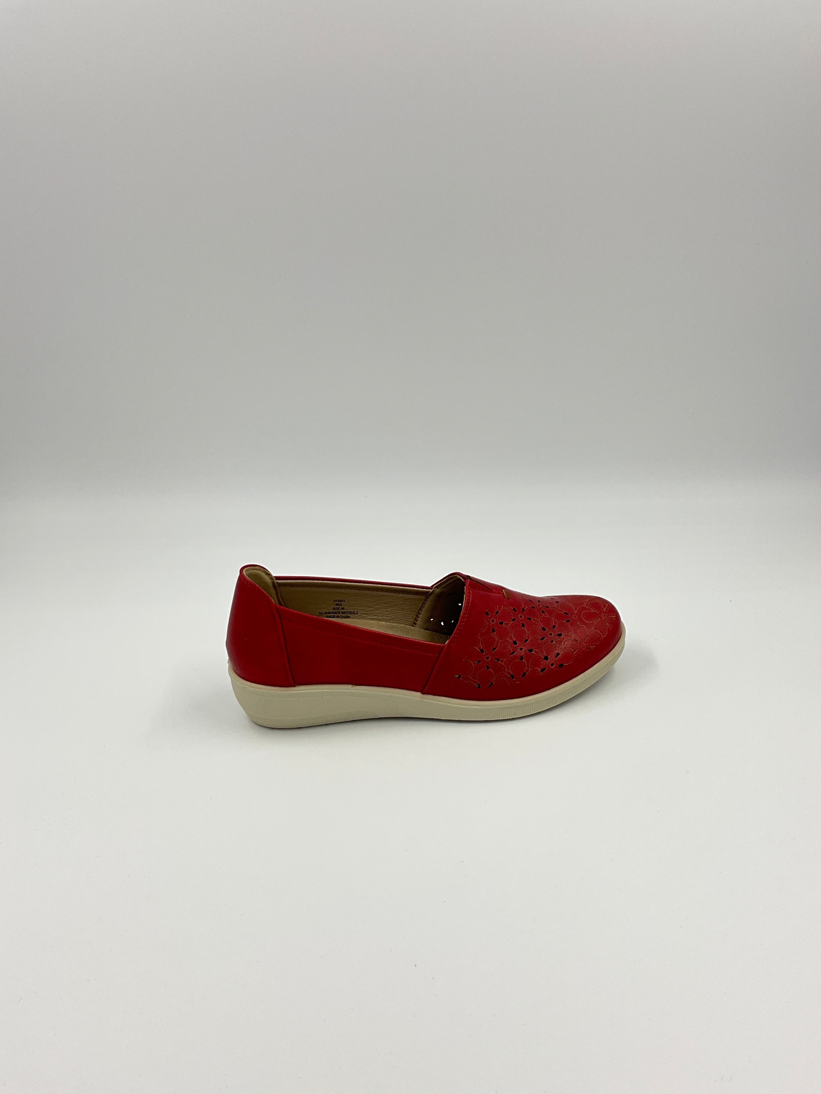 Kozi Canada OY3243 White/Black/Red Shoes